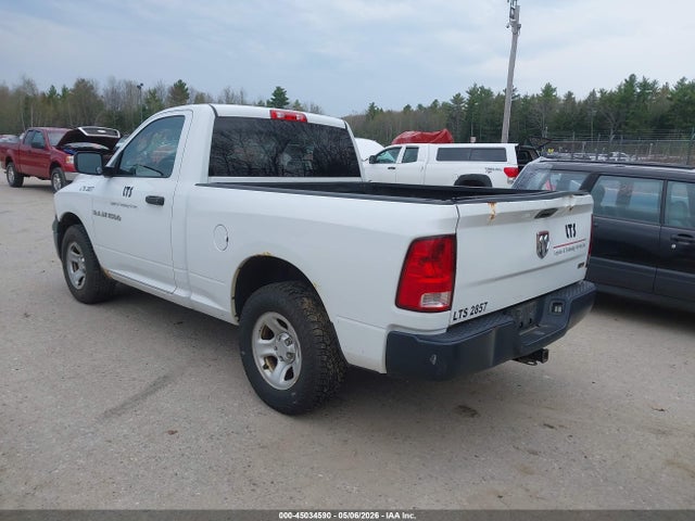 Продажа на аукционе авто 2012 Ram 1500 St, vin: 3C6JD6AP9CG222857, номер лота: 45034590