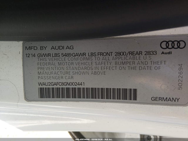 Audi A7 3.0t Premium Plus 2016 WAU2GAFC8GN002441 Image 9
