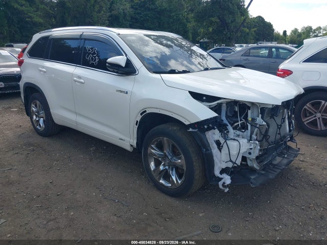 45034828 :رقم المزاد ، 5TDDGRFH4KS075945 vin ، 2019 Toyota Highlander Hybrid Limited Platinum مزاد بيع