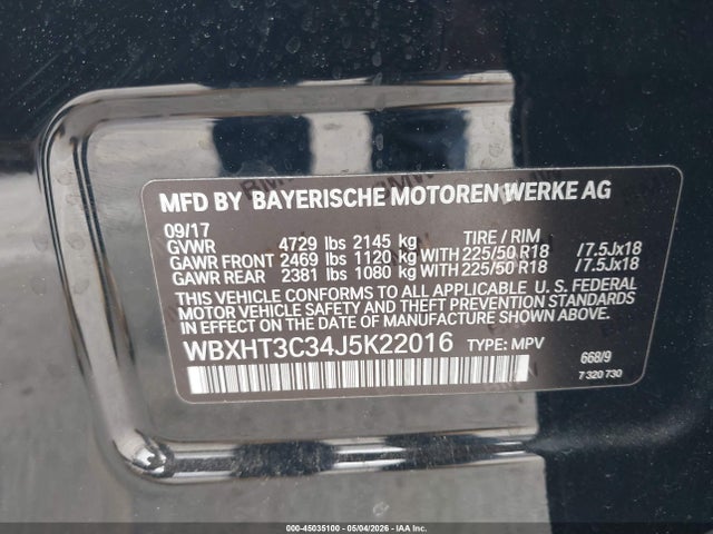 BMW X1 Xdrive28i 2018 WBXHT3C34J5K22016 Image 9