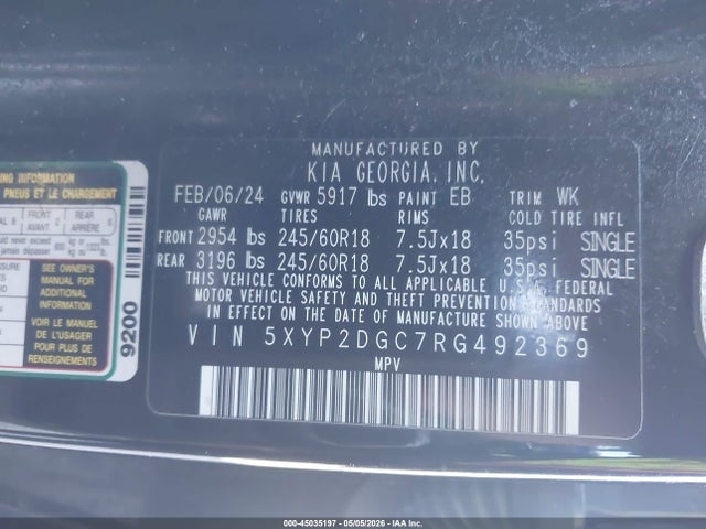 KIA Telluride Lx 2024 5XYP2DGC7RG492369 Image 9