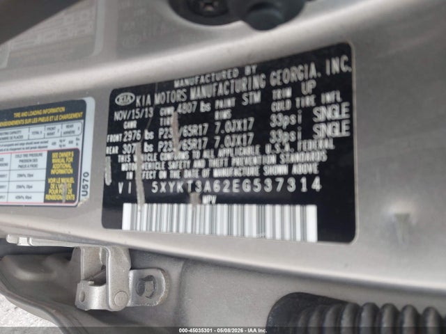 Aukcja sprzedaży 2014 Kia Sorento Lx, vin: 5XYKT3A62EG537314, numer aukcji: 45035301