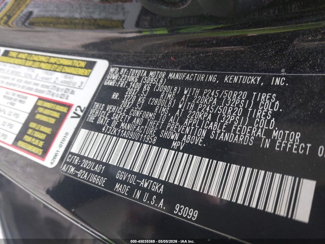 Продажа на аукционе авто 2009 Toyota Venza Base V6, vin: 4T3ZK11A09U011958, номер лота: 45035369