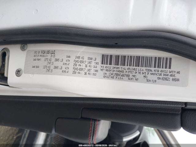 Продажа на аукционе авто 2015 Jeep Cherokee Trailhawk, vin: 1C4PJMBB4FW667080, номер лота: 45035372