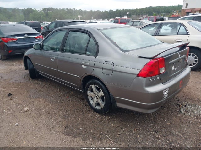 Aukcja sprzedaży 2005 Honda Civic Ex, vin: 2HGES26855H507232, numer aukcji: 45035507
