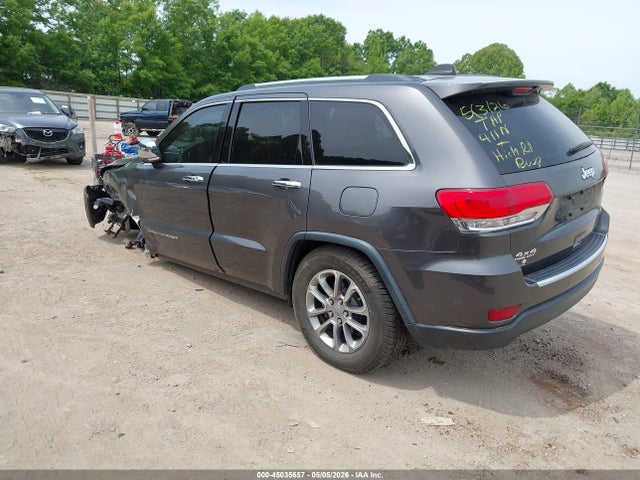 Aukcja sprzedaży 2016 Jeep Grand Cherokee Limited, vin: 1C4RJFBG9GC495518, numer aukcji: 45035657