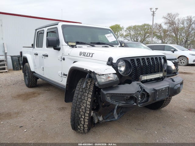 45035941 :رقم المزاد ، 1C6HJTAG5ML534216 vin ، 2021 Jeep Gladiator Willys Sport 4x4 مزاد بيع