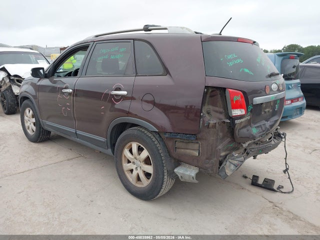 2011 Kia Sorento Lx მანქანა იყიდება აუქციონზე, vin: 5XYKT3A19BG185784, აუქციონის ნომერი: 45035962