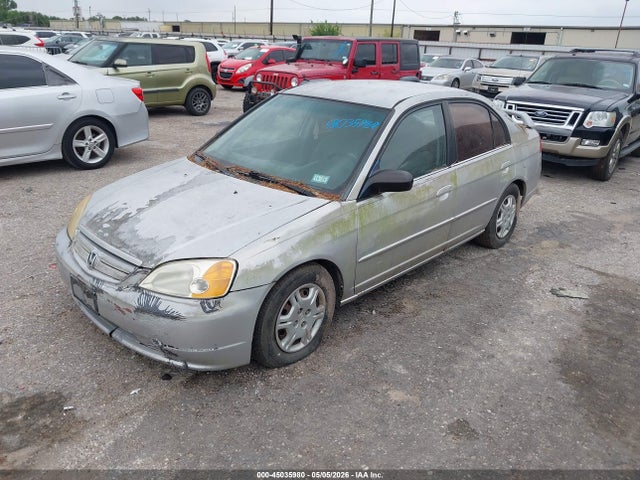 2002 Honda Civic Lx მანქანა იყიდება აუქციონზე, vin: 1HGES16592L067840, აუქციონის ნომერი: 45035980