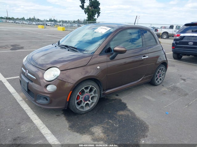2015 Fiat 500 Sport მანქანა იყიდება აუქციონზე, vin: 3C3CFFBR3FT601784, აუქციონის ნომერი: 45035986