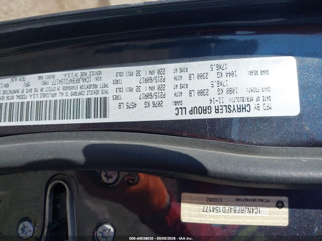 Продаж на аукціоні авто 2015 Jeep Patriot High Altitude Edition, vin: 1C4NJRFB4FD154177, номер лоту: 45036030
