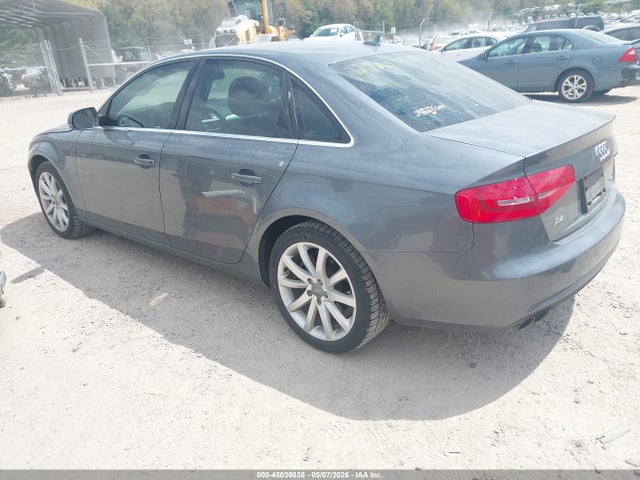 2013 Audi A4 2.0t Premium მანქანა იყიდება აუქციონზე, vin: WAUFFAFL0DN025471, აუქციონის ნომერი: 45036038