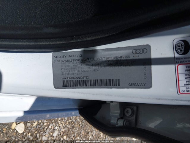 Продажа на аукционе авто 2016 Audi A6 2.0t Premium Plus, vin: WAUGFAFC9GN131782, номер лота: 45036116