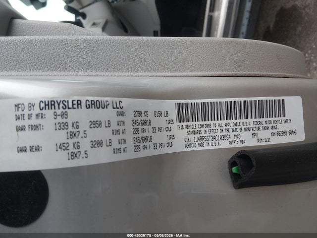 Продажа на аукционе авто 2010 Jeep Grand Cherokee Limited, vin: 1J4RR5GT3AC103594, номер лота: 45036175