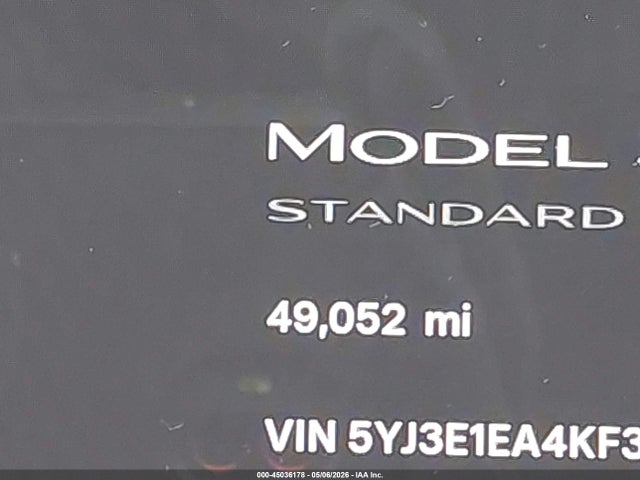 Aukcja sprzedaży 2019 Tesla Model 3, vin: 5YJ3E1EA4KF305138, numer aukcji: 45036178