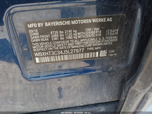 Продажа на аукционе авто 2018 Bmw X1 Xdrive28i, vin: WBXHT3C34J5L27977, номер лота: 45036522
