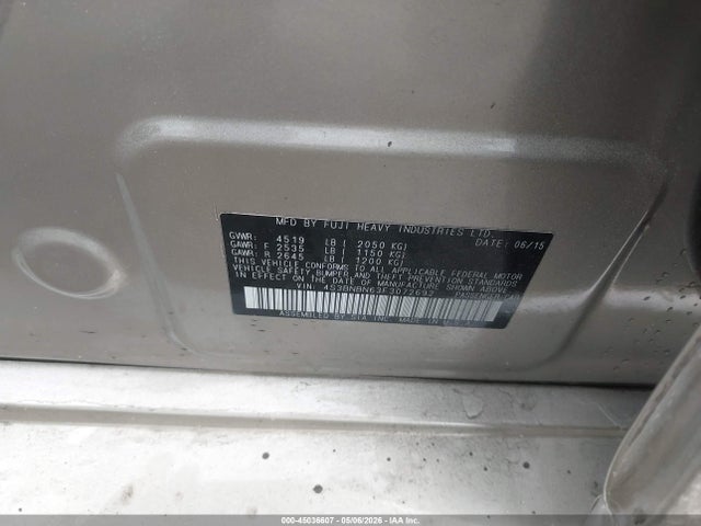 Продажа на аукционе авто 2015 Subaru Legacy 2.5i Limited, vin: 4S3BNBN63F3072692, номер лота: 45036607
