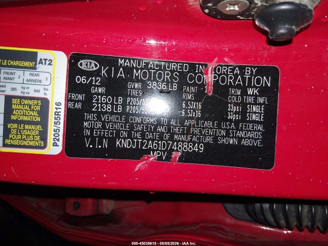 Продажа на аукционе авто 2013 Kia Soul +, vin: KNDJT2A61D7488849, номер лота: 45036618