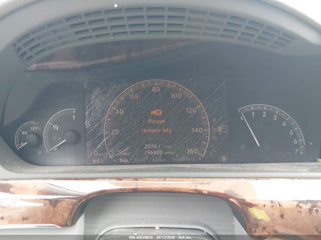 45036638 :رقم المزاد ، WDDNG71X87A101173 vin ، 2007 Mercedes-benz S 550 مزاد بيع