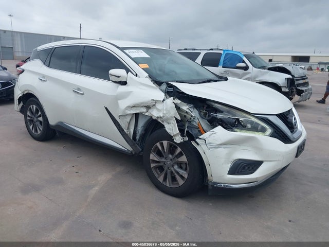 2018 Nissan Murano S მანქანა იყიდება აუქციონზე, vin: 5N1AZ2MGXJN173313, აუქციონის ნომერი: 45036678