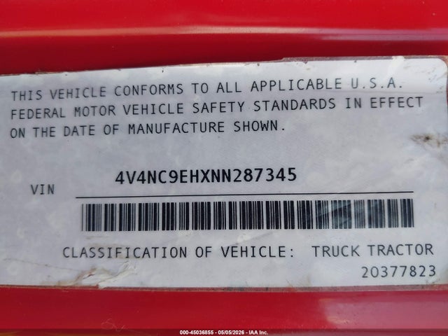 Volvo VNL 2022 4V4NC9EHXNN287345 Image 8