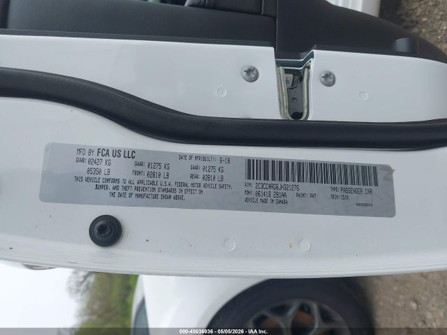 Aukcja sprzedaży 2018 Chrysler 300 Touring Awd, vin: 2C3CCARG6JH321276, numer aukcji: 45036936