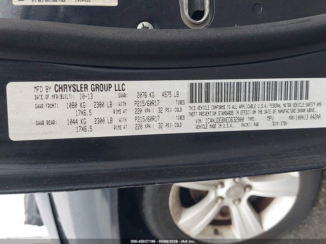 45037196 :رقم المزاد ، 1C4NJDEBXED632900 vin ، 2014 Jeep Compass Latitude مزاد بيع