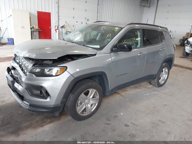 2022 Jeep Compass Latitude 4x4 მანქანა იყიდება აუქციონზე, vin: 3C4NJDBB5NT216848, აუქციონის ნომერი: 45037201