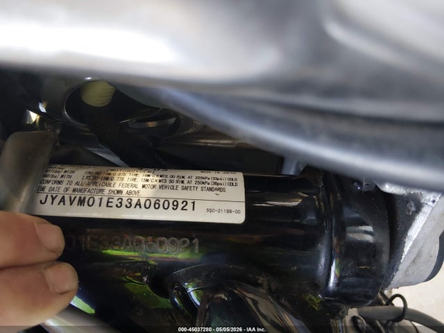 Aukcja sprzedaży 2003 Yamaha Xvs65 A, vin: JYAVM01E33A060921, numer aukcji: 45037280
