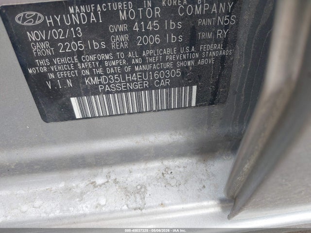 Aukcja sprzedaży 2014 Hyundai Elantra Gt, vin: KMHD35LH4EU160305, numer aukcji: 45037325