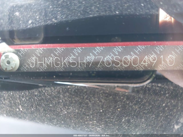 Продажа на аукционе авто 2016 Honda Fit Ex, vin: JHMGK5H77GS004910, номер лота: 45037337