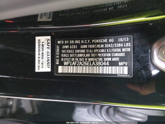 Porsche Cayenne Diesel 2014 WP1AF2A26ELA38044 Image 9