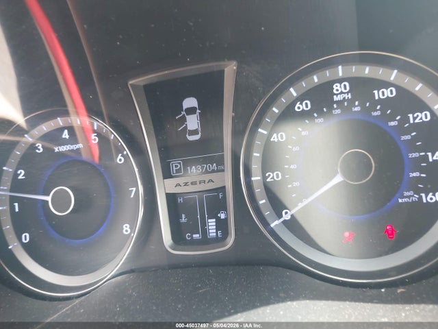 2012 Hyundai Azera მანქანა იყიდება აუქციონზე, vin: KMHFG4JG0CA129455, აუქციონის ნომერი: 45037497