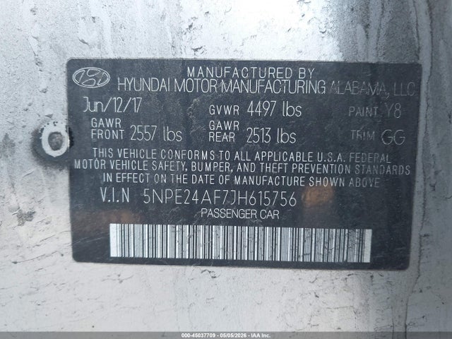 Hyundai SONATA SE 2018 5NPE24AF7JH615756 Image 9