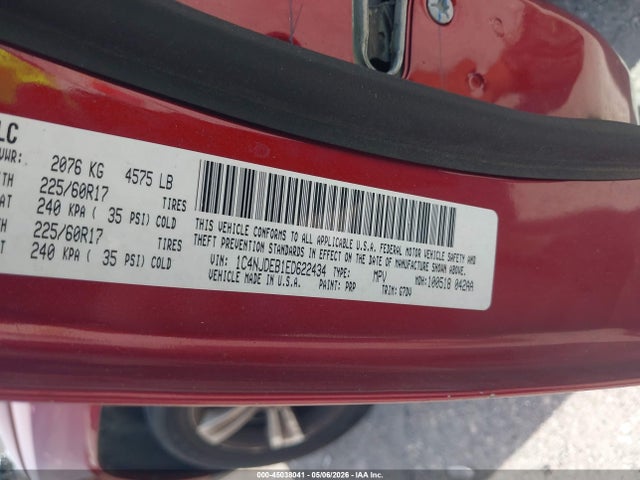 45038041 :رقم المزاد ، 1C4NJDEB1ED622434 vin ، 2014 Jeep Compass Latitude مزاد بيع