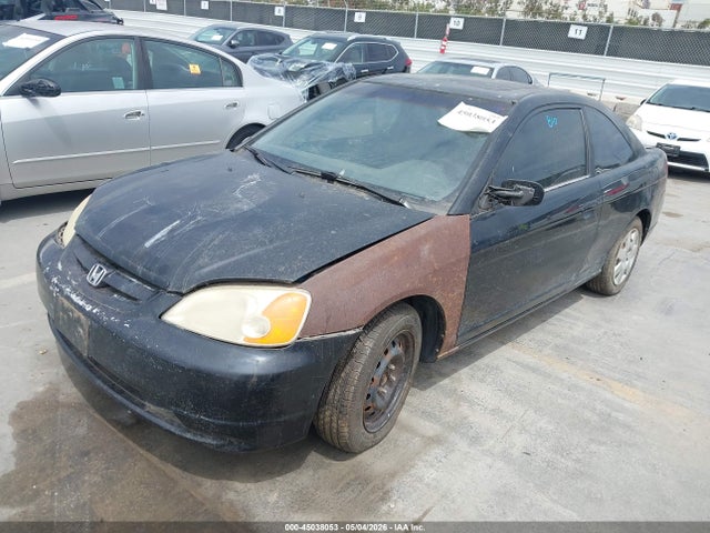 2001 Honda Civic Ex მანქანა იყიდება აუქციონზე, vin: 1HGEM22951L050458, აუქციონის ნომერი: 45038053