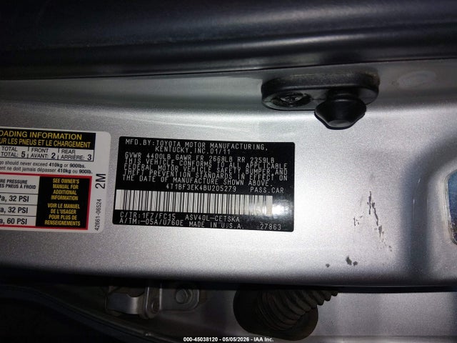 Aukcja sprzedaży 2011 Toyota Camry Se, vin: 4T1BF3EK4BU205279, numer aukcji: 45038120