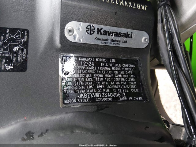 Kawasaki Zx1002 M 2025 JKBZXVM13SA009572 Image 10