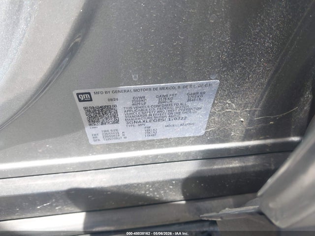 Aukcja sprzedaży 2025 Chevrolet Equinox Fwd Rs, vin: 3GNAXLEG8SL170322, numer aukcji: 45038162