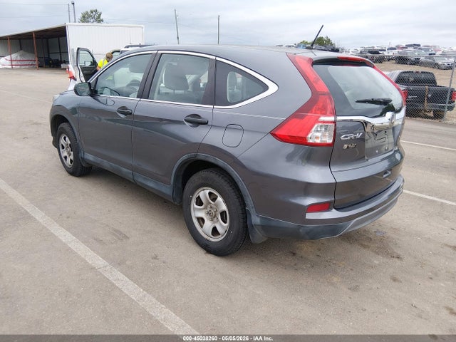 2015 Honda Cr-v Lx მანქანა იყიდება აუქციონზე, vin: 3CZRM3H33FG712397, აუქციონის ნომერი: 45038260
