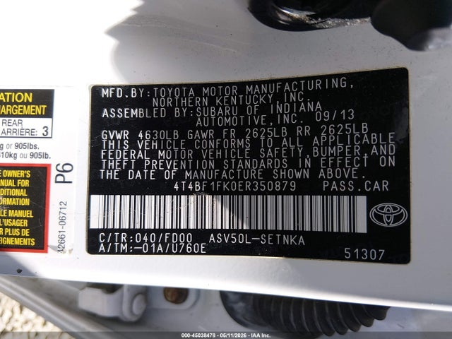 Toyota CAMRY LE 2014 4T4BF1FK0ER350879 Image 9