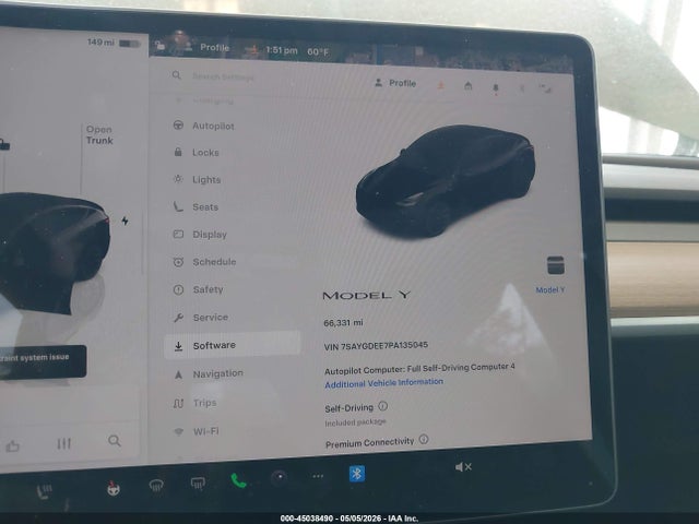 Продажа на аукционе авто 2023 Tesla Model Y Awd/long Range Dual Motor All-wheel Drive, vin: 7SAYGDEE7PA135045, номер лота: 45038490