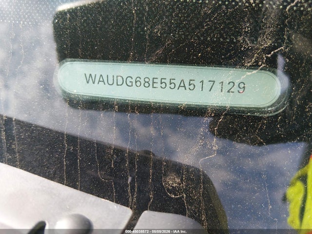 Продажа на аукционе авто 2005 Audi A4 3.2, vin: WAUDG68E55A517129, номер лота: 45038572