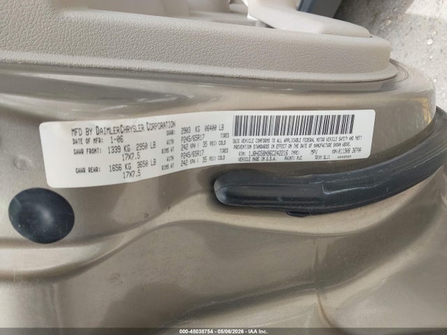 Aukcja sprzedaży 2006 Jeep Commander Limited, vin: 1J8HG58N96C242216, numer aukcji: 45038754
