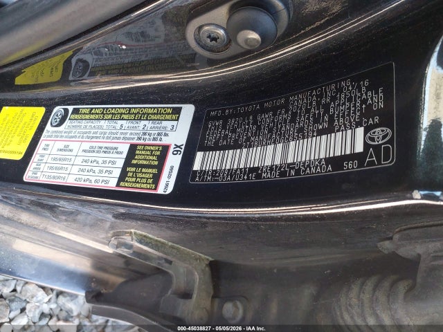 Aukcja sprzedaży 2016 Toyota Corolla L, vin: 2T1BURHE0GC655194, numer aukcji: 45038827