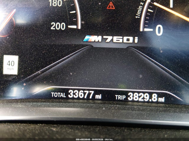 45038849 :رقم المزاد ، WBA7H6C56KG615063 vin ، 2019 Bmw M760i Xdrive مزاد بيع