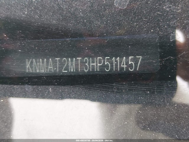 Aukcja sprzedaży 2017 Nissan Rogue Sv, vin: KNMAT2MT3HP511457, numer aukcji: 45039789