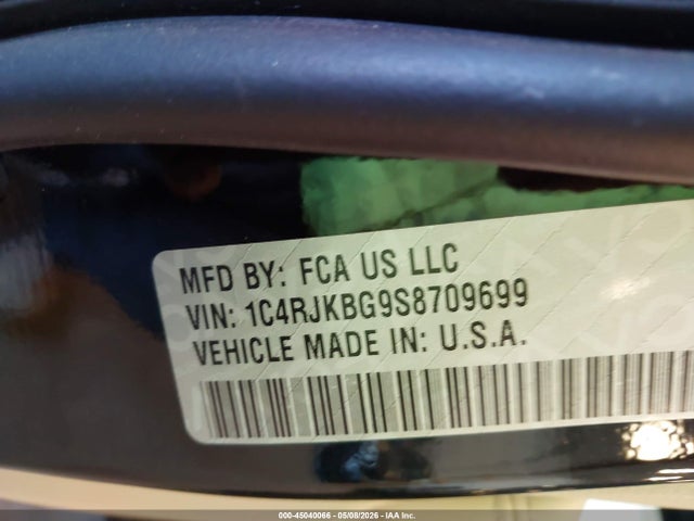 1C4RJKBG9S8709699 Jeep Grand Cherokee L Limited 4x4