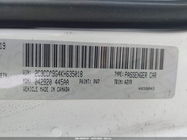Chrysler 300 300s 2019 2C3CCABG4KH635018 Image 9