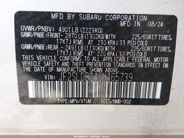Subaru Forester Premium 2025 JF2SLDBC4SH465739 Image 9